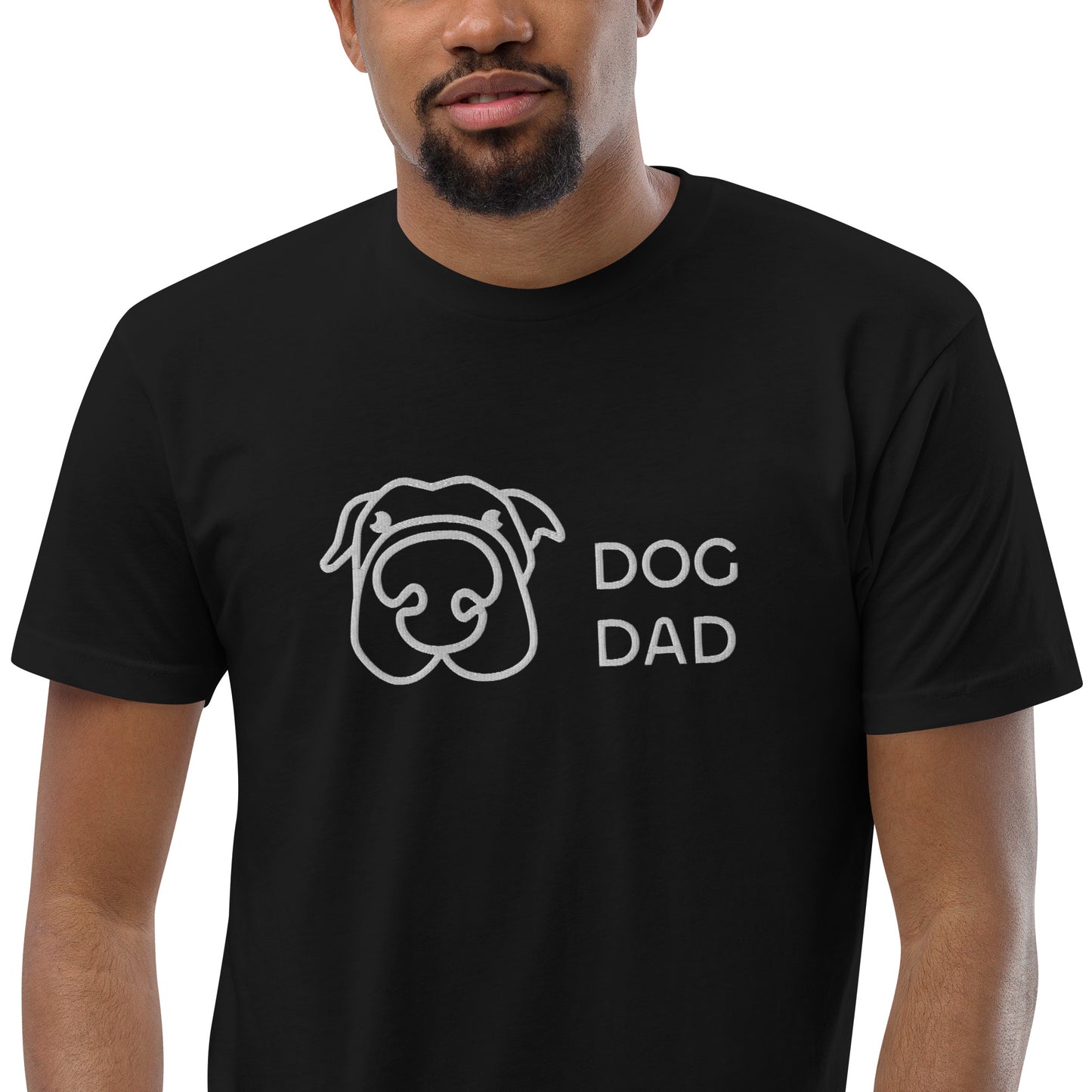 Embroidered Dog Dad T-Shirt