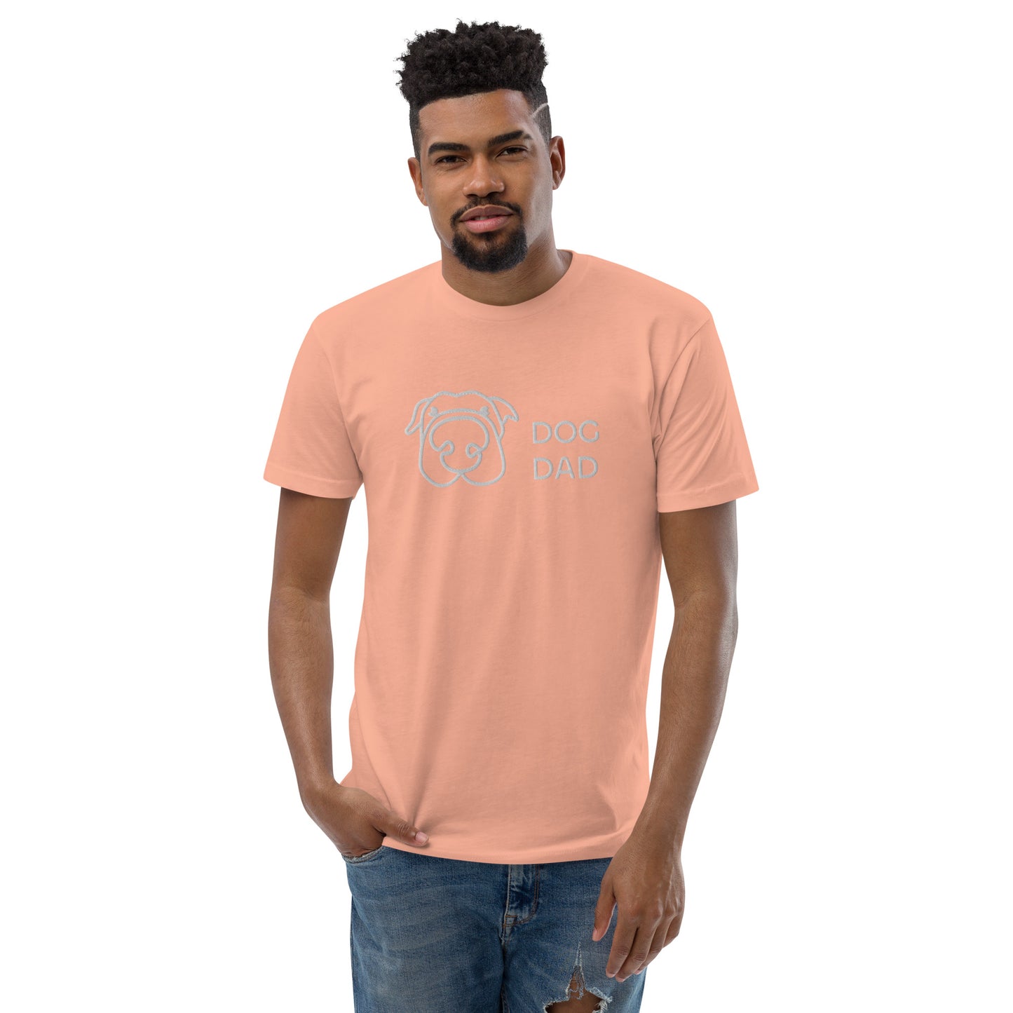 Embroidered Dog Dad T-Shirt