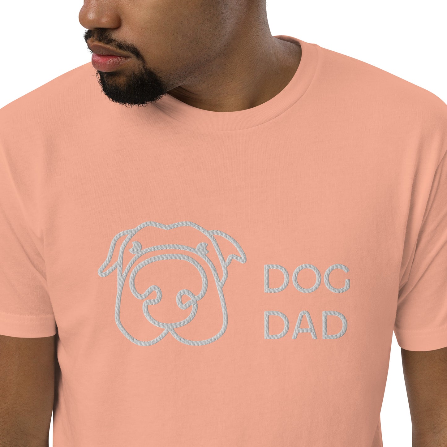 Embroidered Dog Dad T-Shirt