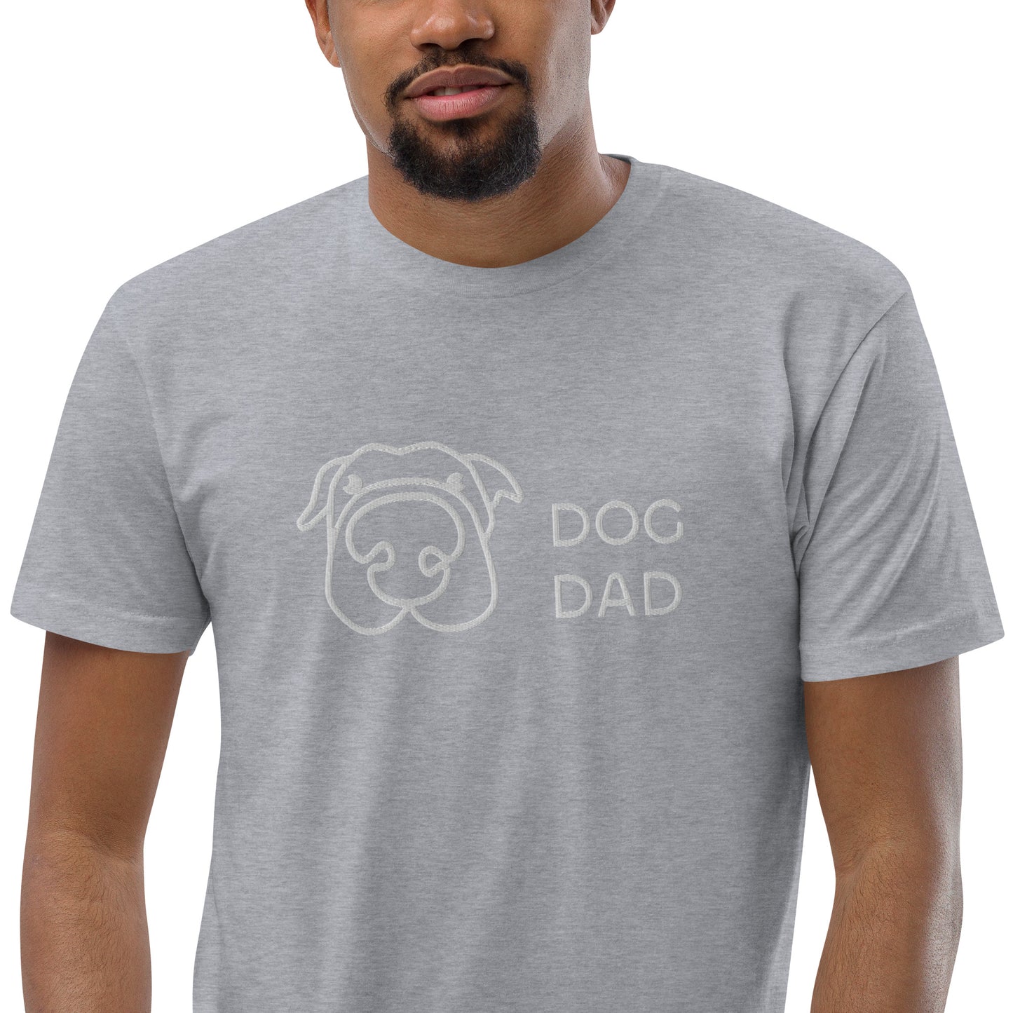 Embroidered Dog Dad T-Shirt