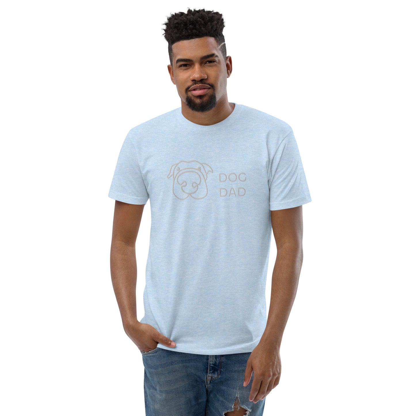 Embroidered Dog Dad T-Shirt