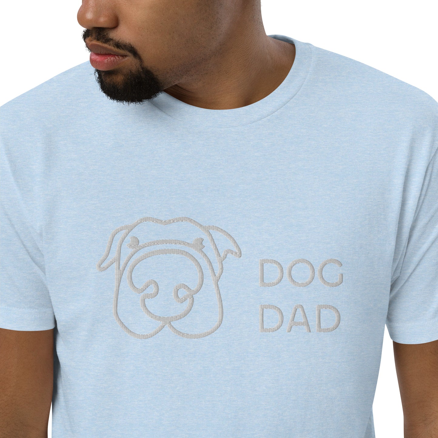 Embroidered Dog Dad T-Shirt