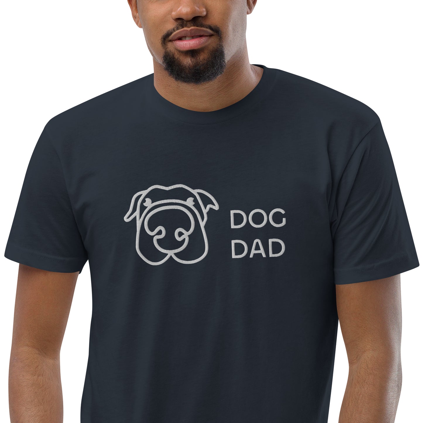 Embroidered Dog Dad T-Shirt