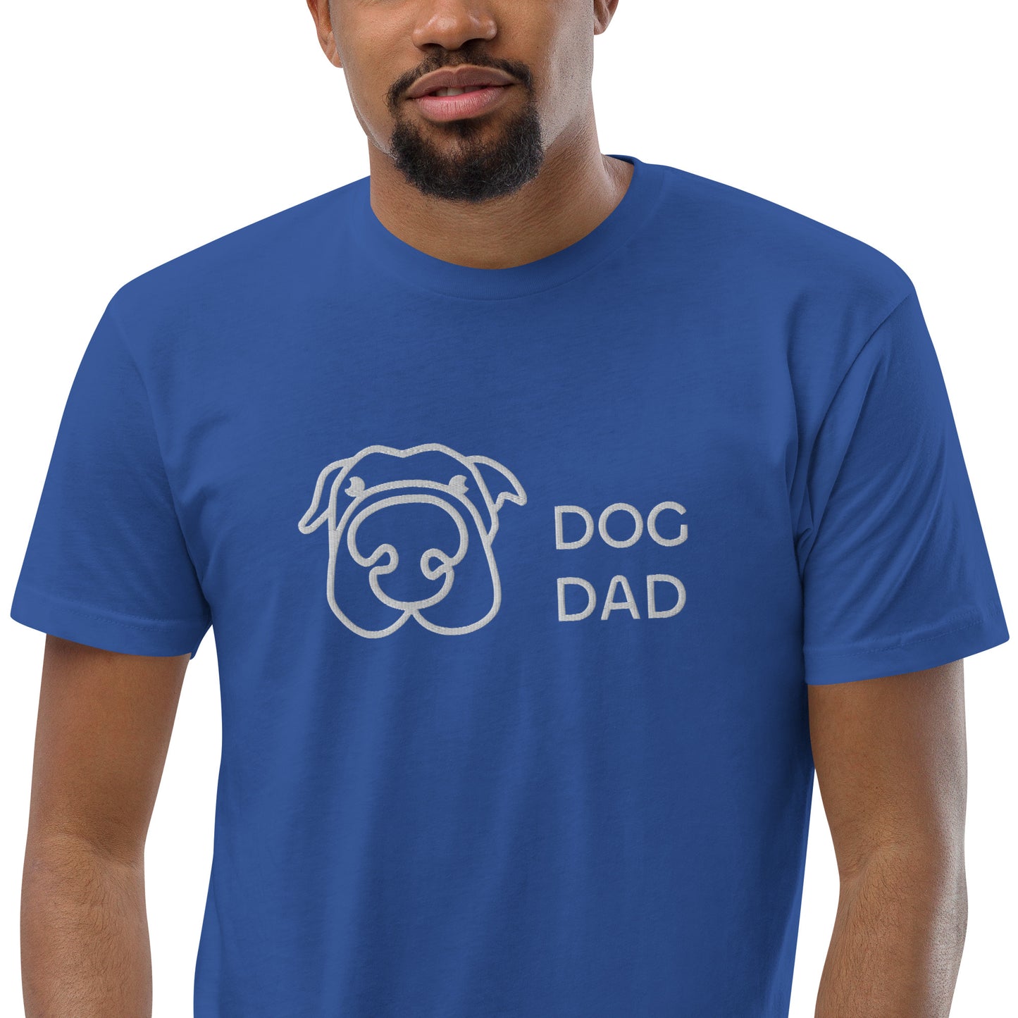 Embroidered Dog Dad T-Shirt