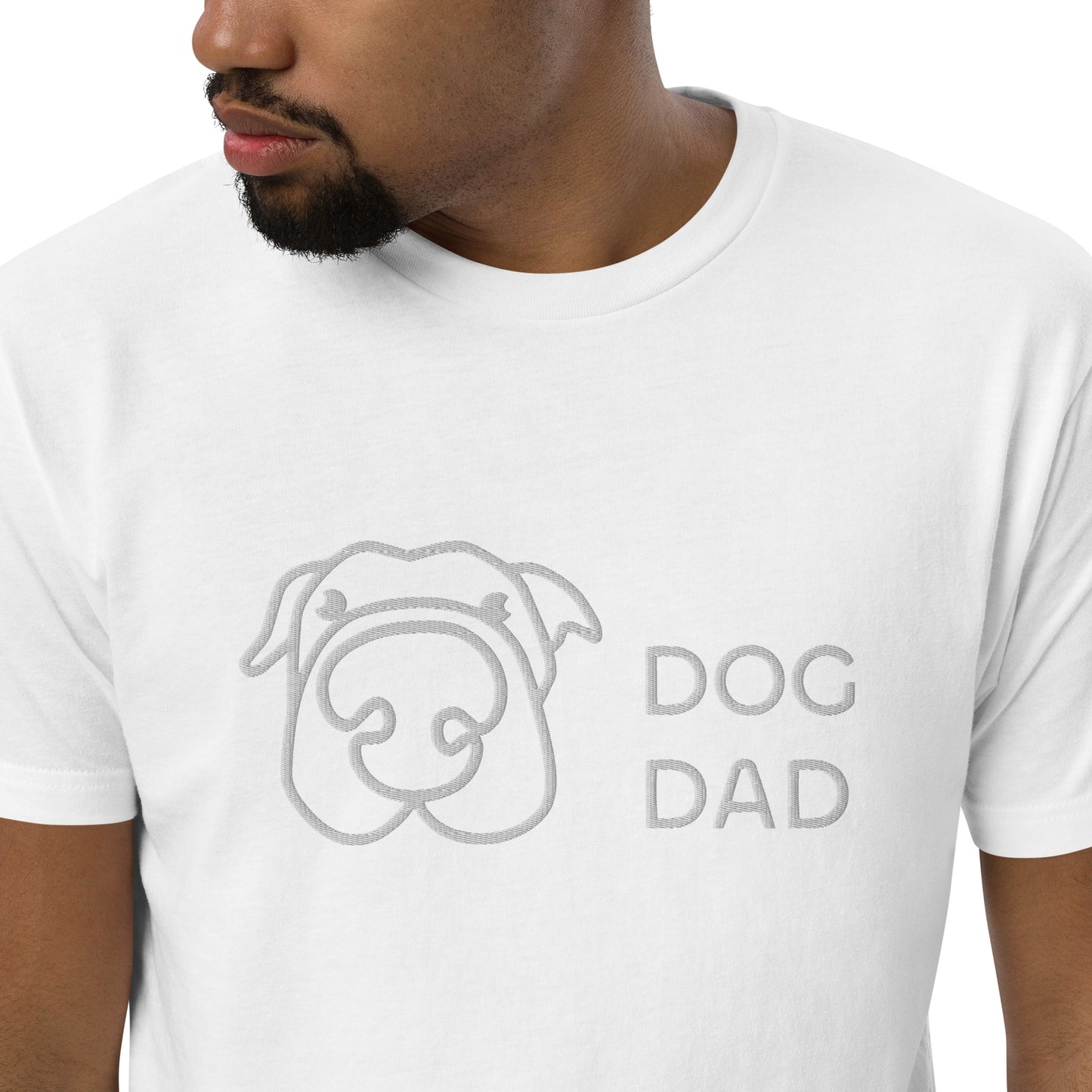 Embroidered Dog Dad T-Shirt