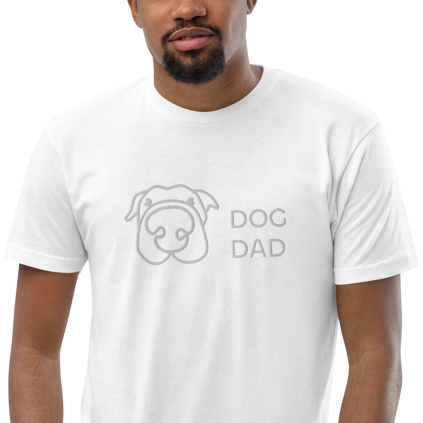 Embroidered Dog Dad T-Shirt