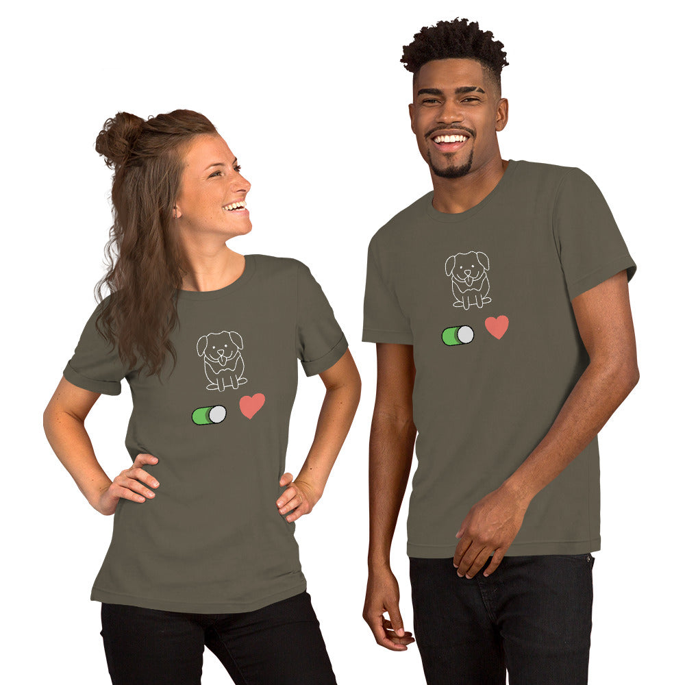 Dog Love Unisex t-shirt