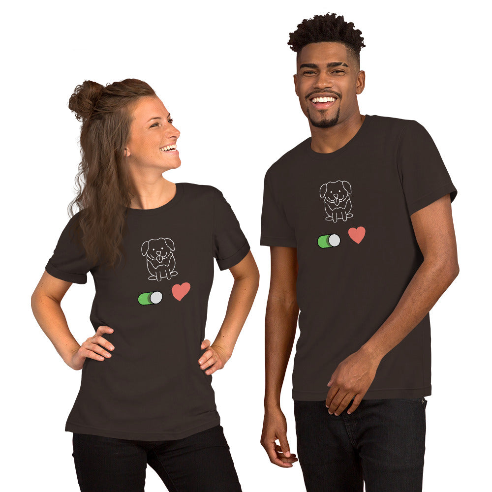 Dog Love Unisex t-shirt