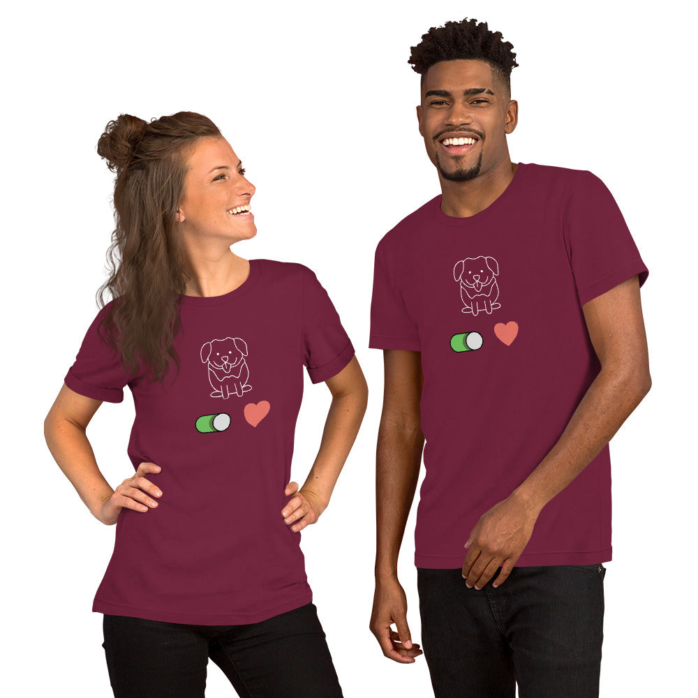 Dog Love Unisex t-shirt