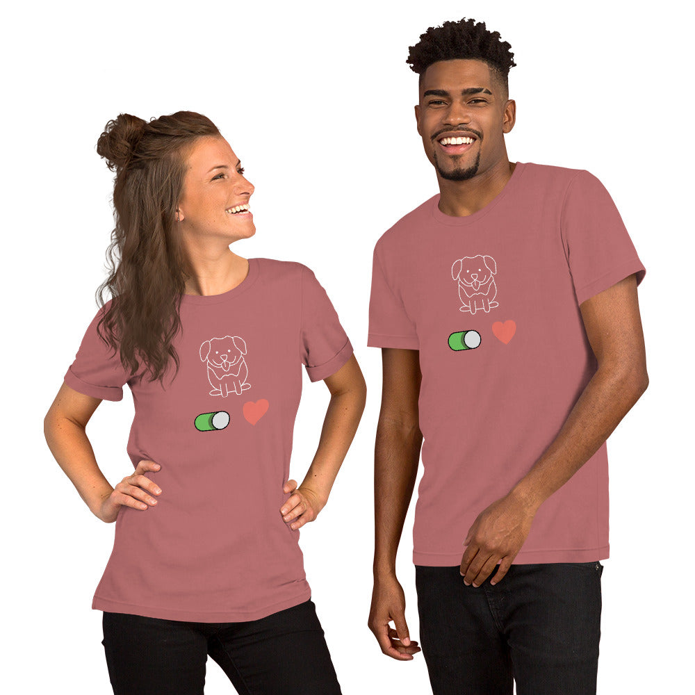 Dog Love Unisex t-shirt