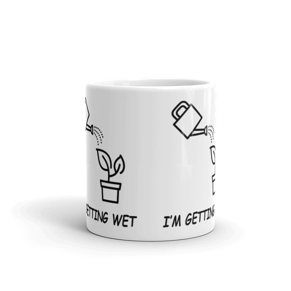 I'm Getting Wet White glossy mug
