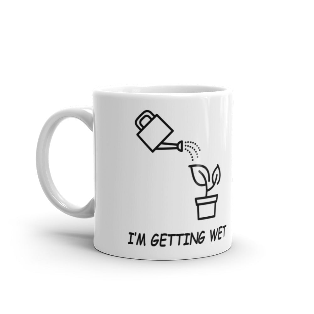 I'm Getting Wet White glossy mug