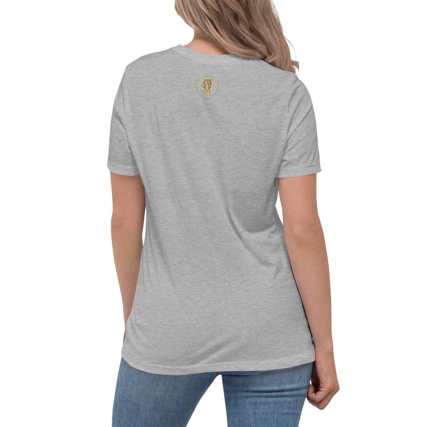Embroidered Dog Mom Women's Relaxed T-Shirt