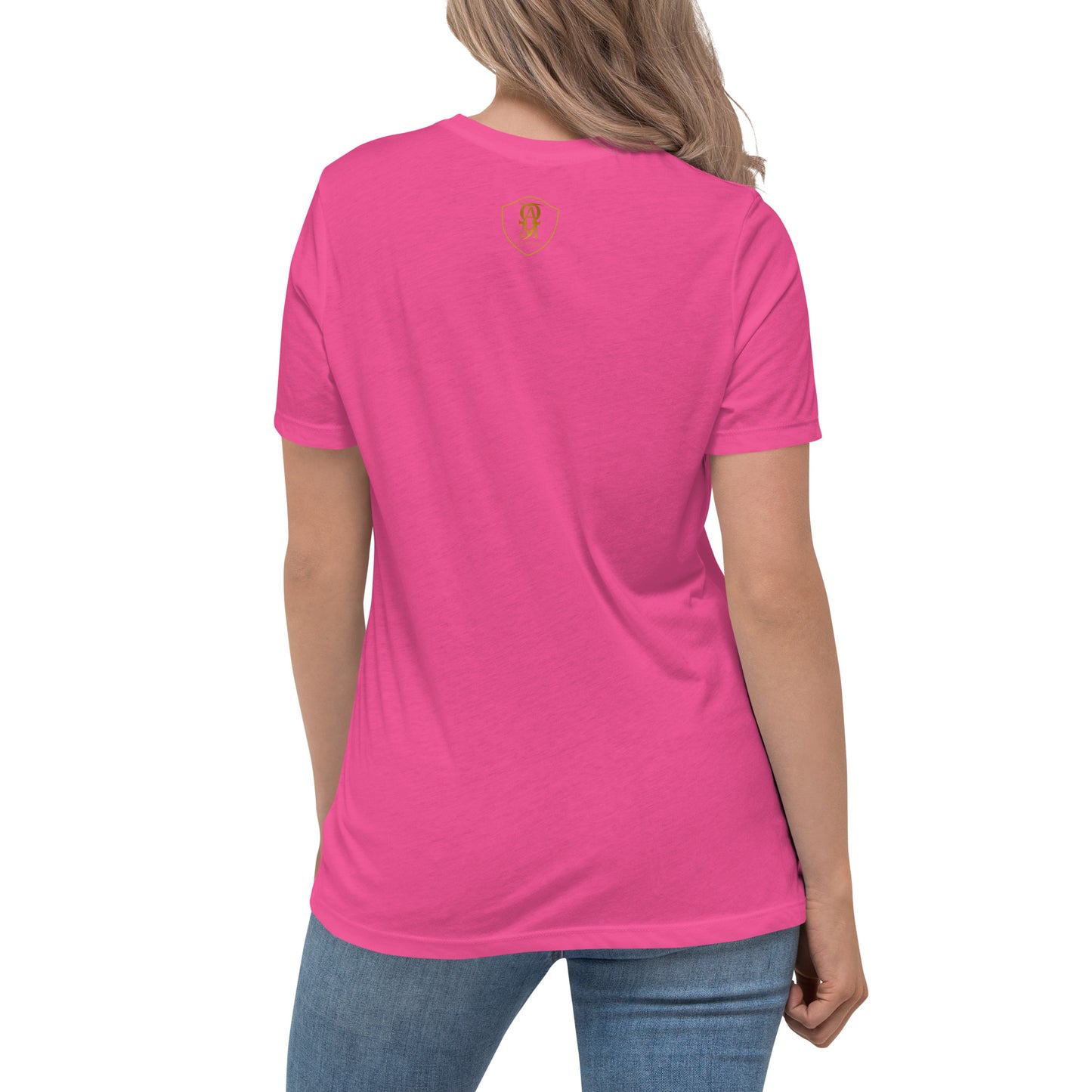 Embroidered Dog Mom Women's Relaxed T-Shirt