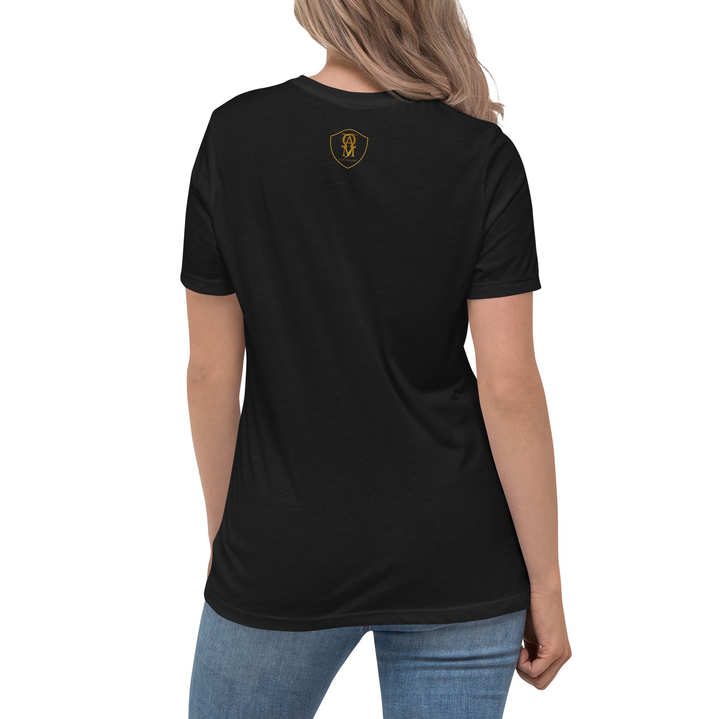 Embroidered Dog Mom Women's Relaxed T-Shirt