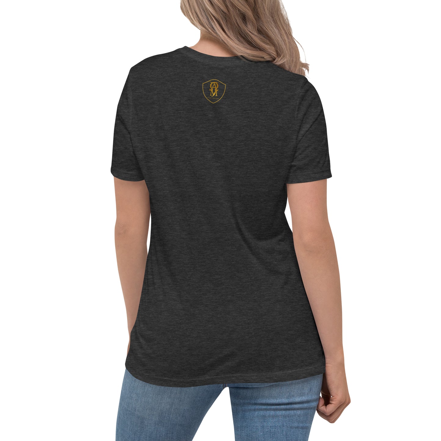 Embroidered Dog Mom Women's Relaxed T-Shirt