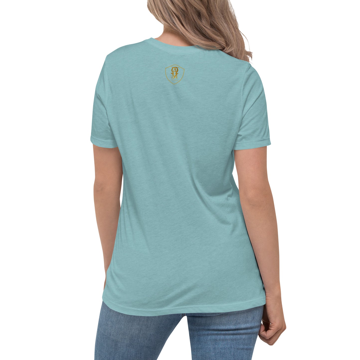 Embroidered Dog Mom Women's Relaxed T-Shirt