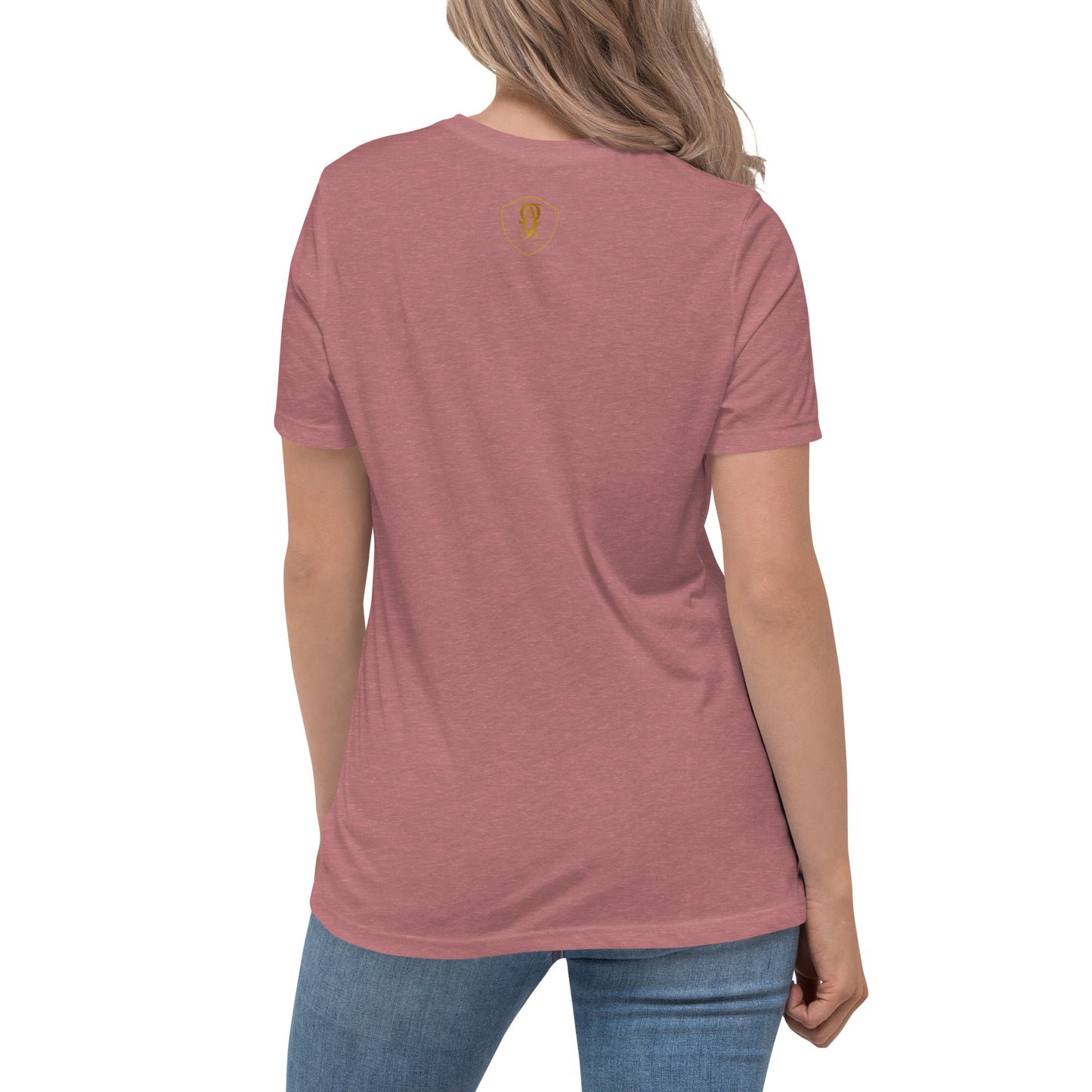 Embroidered Dog Mom Women's Relaxed T-Shirt