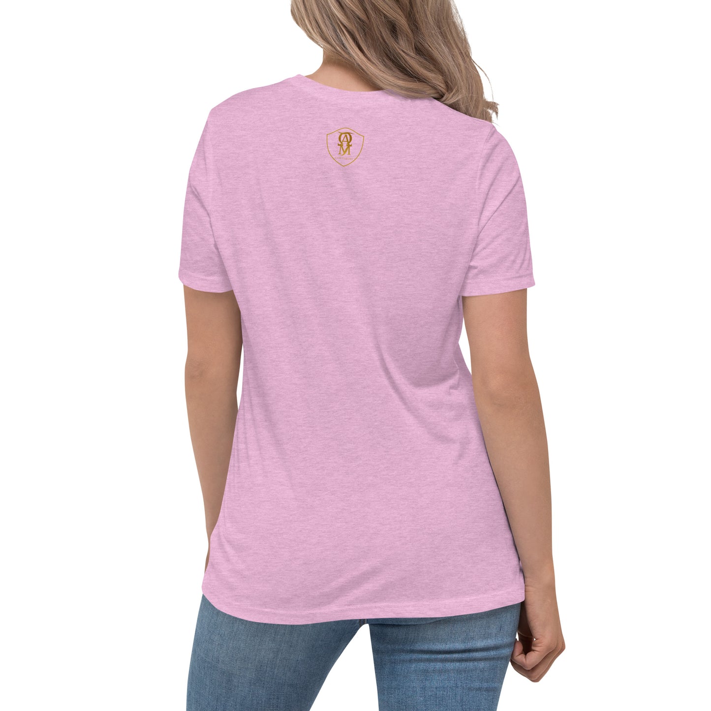 Embroidered Dog Mom Women's Relaxed T-Shirt