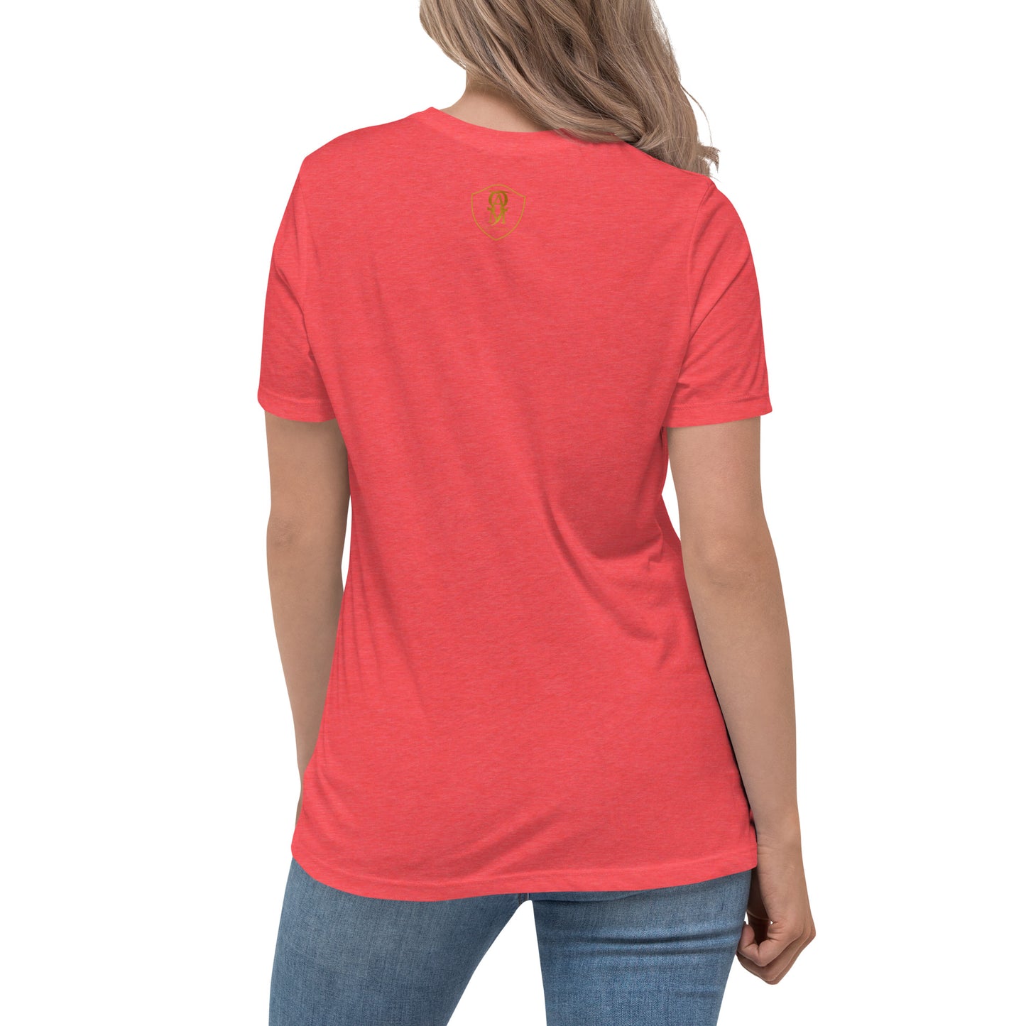 Embroidered Dog Mom Women's Relaxed T-Shirt