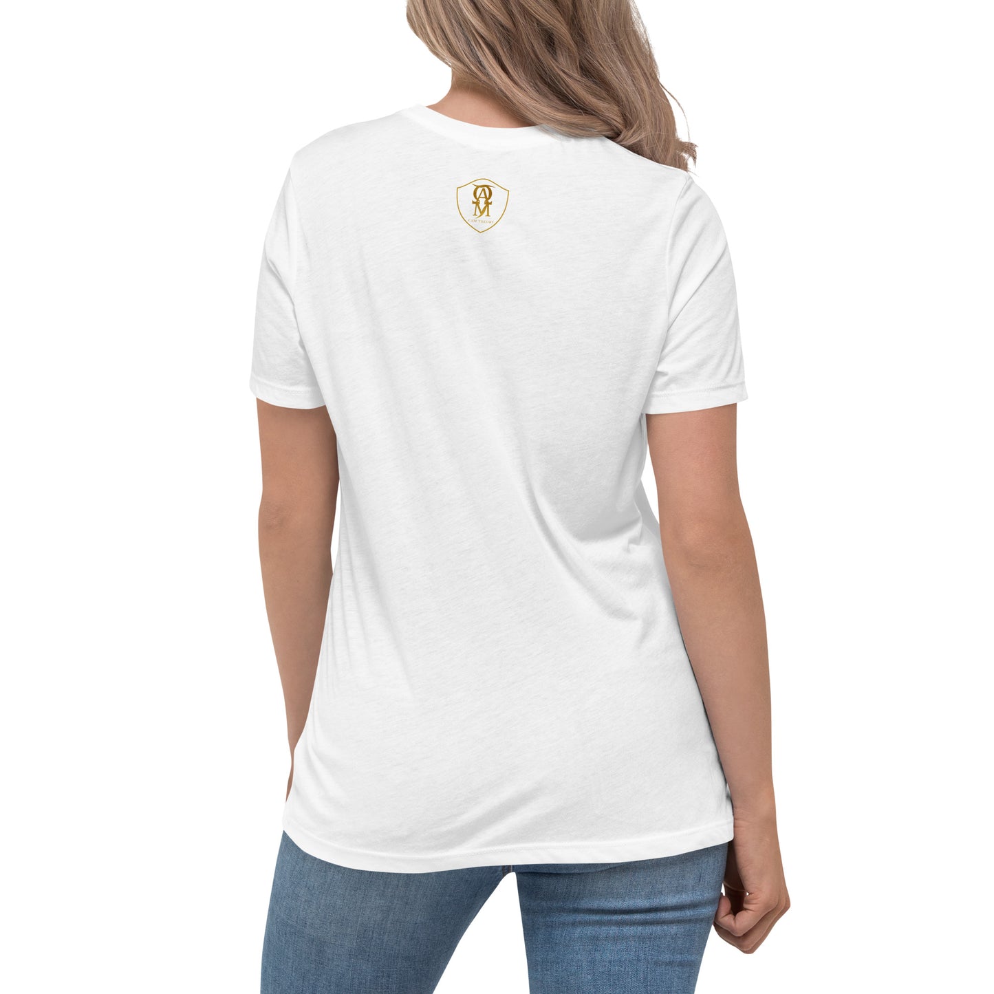Embroidered Dog Mom Women's Relaxed T-Shirt
